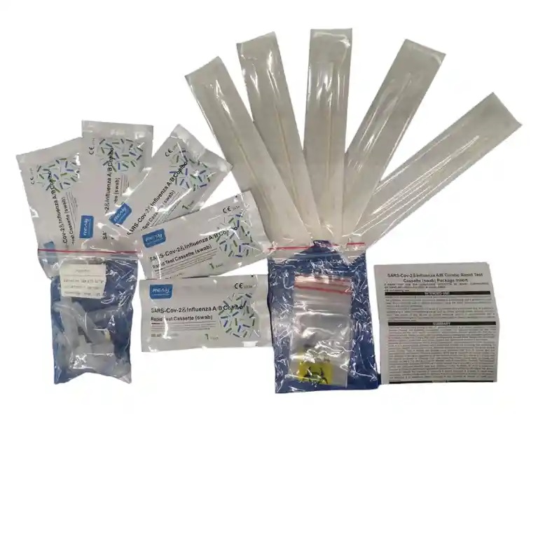 prueba influenza y covid 2 en1 caja con 5