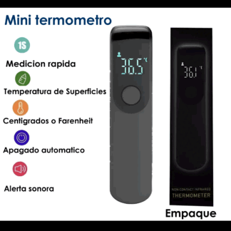 Mini Termómetro portátil color negro