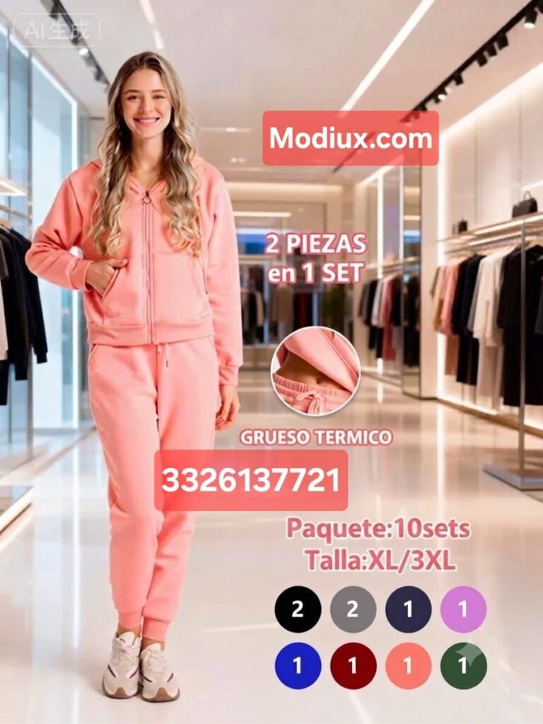Conjunto de pants para mujer de chamarra y jogger
