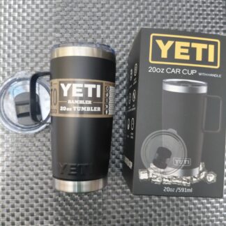 Termo vaso yeti con asa 20 onzas color negro